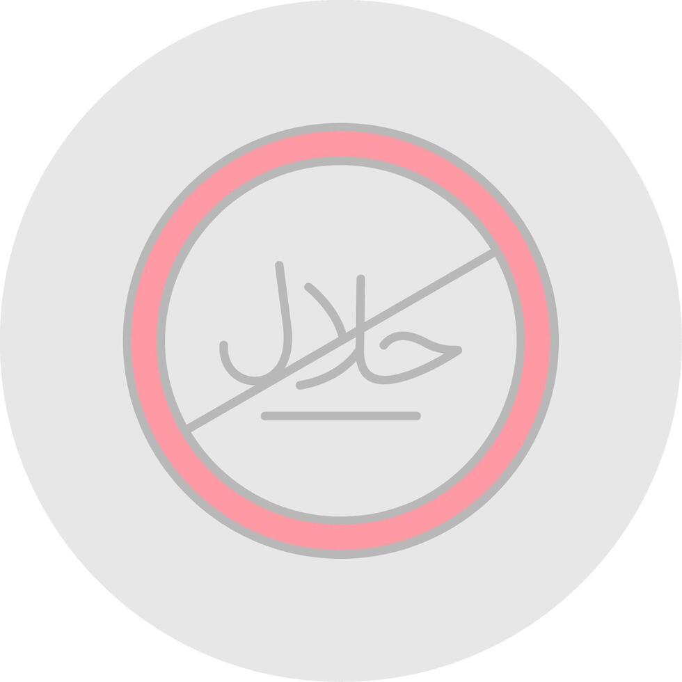 No Line Filled Light Circle Icon vector