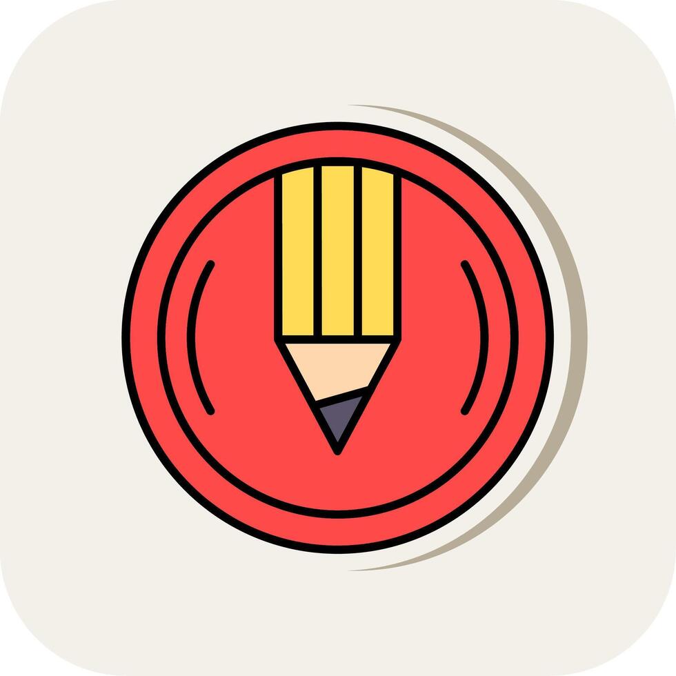 Compose Line Filled White Shadow Icon vector