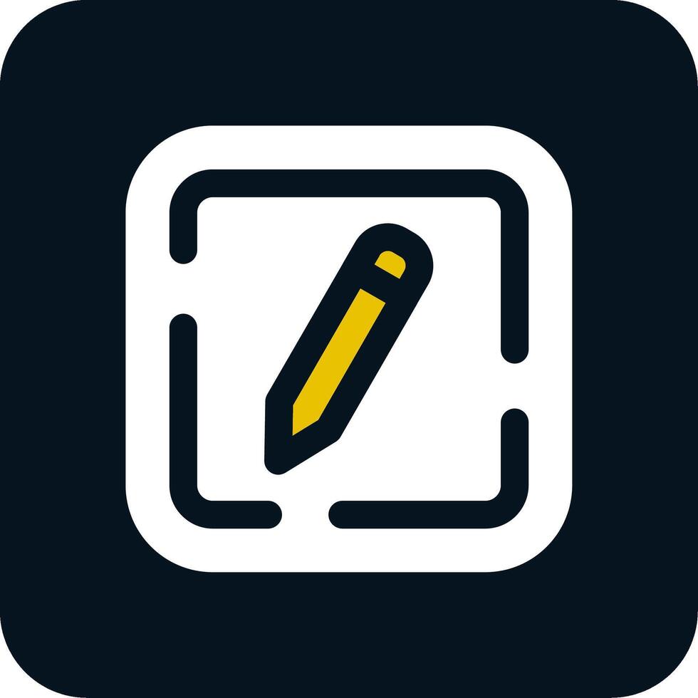 Edit Glyph Two Color Icon vector