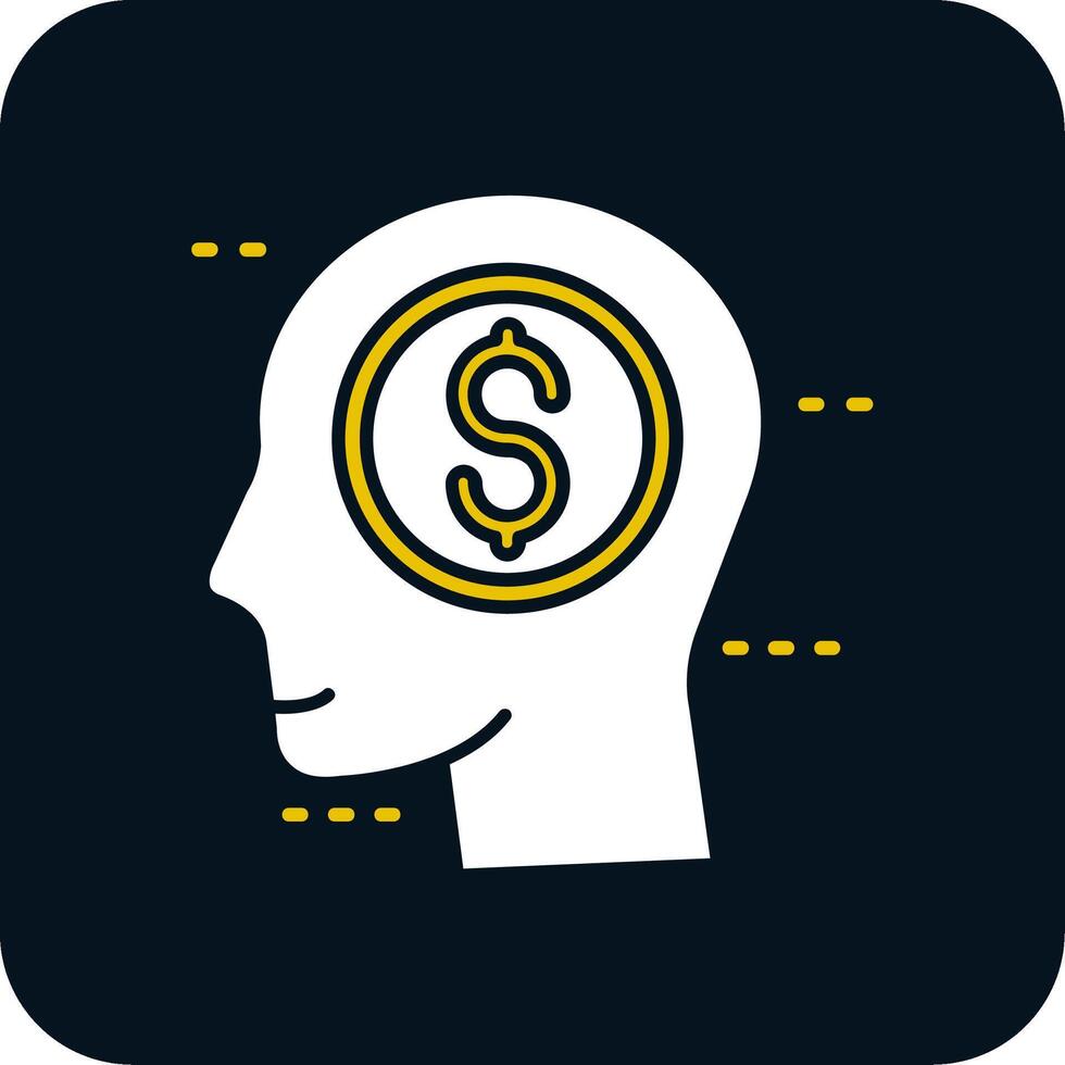 Greed Glyph Two Color Icon vector