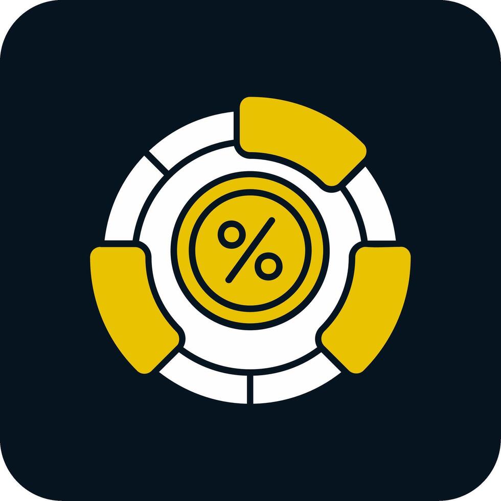 Ratio Glyph Two Color Icon vector