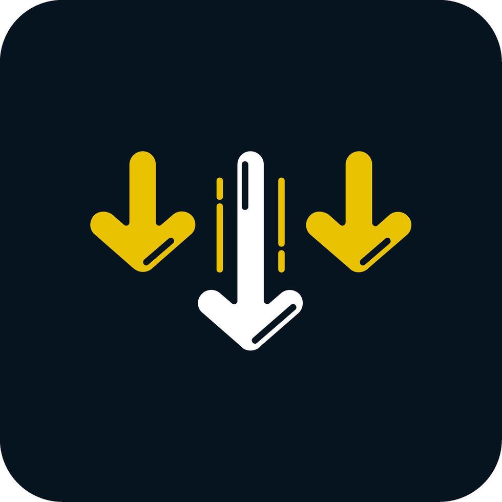 Decrease Glyph Two Color Icon vector