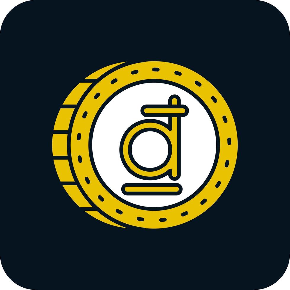 Dong Glyph Two Color Icon vector