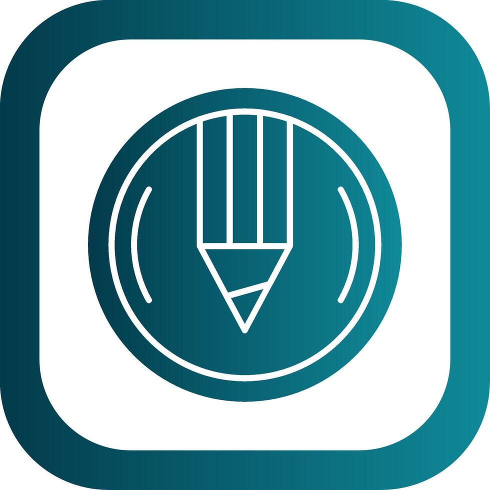 Compose Glyph Gradient Round Corner Icon vector