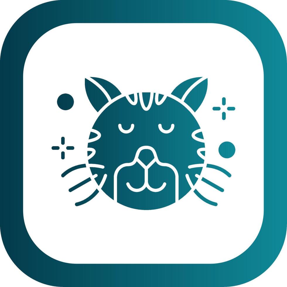 Relieved Glyph Gradient Round Corner Icon vector