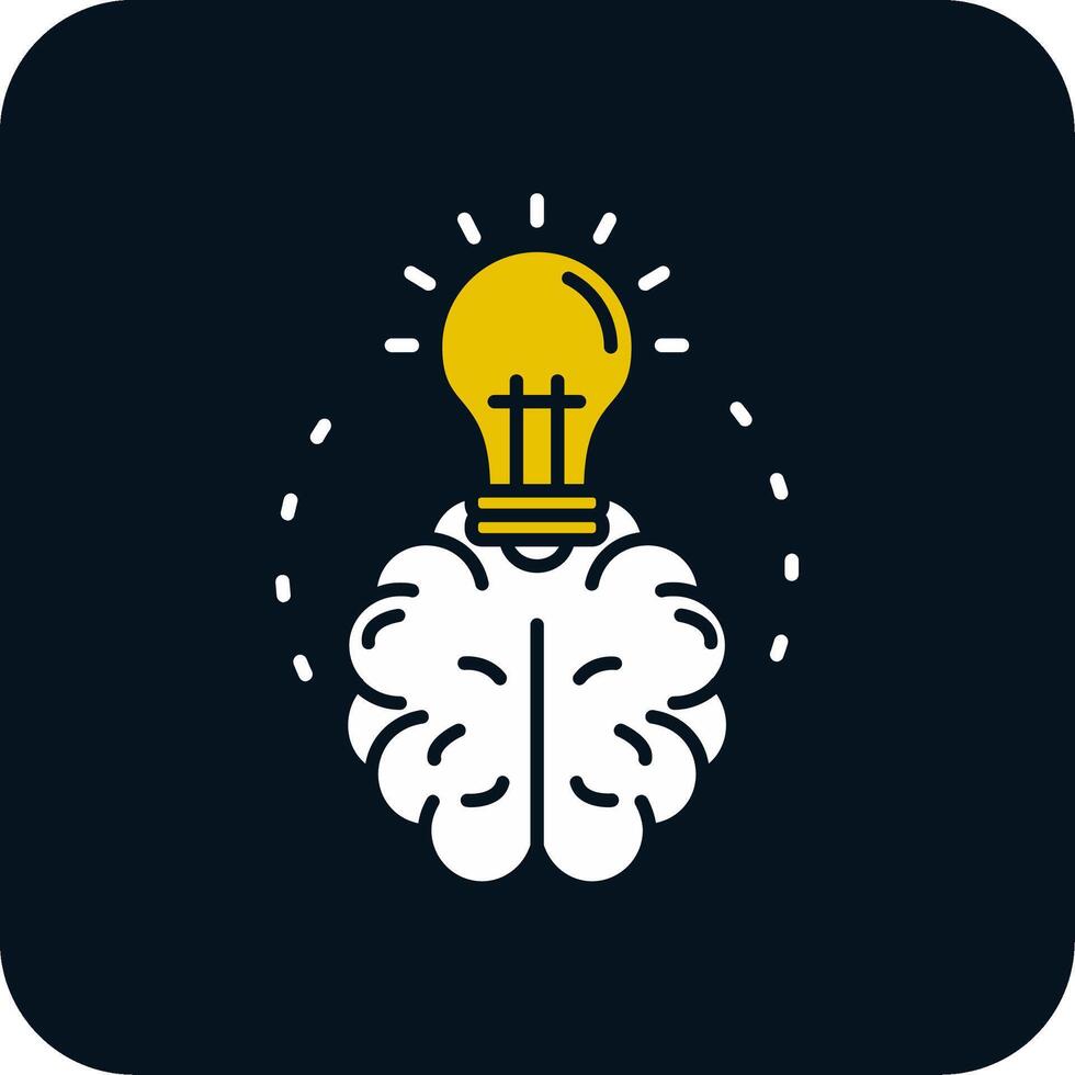 Brainstroming Glyph Two Color Icon vector