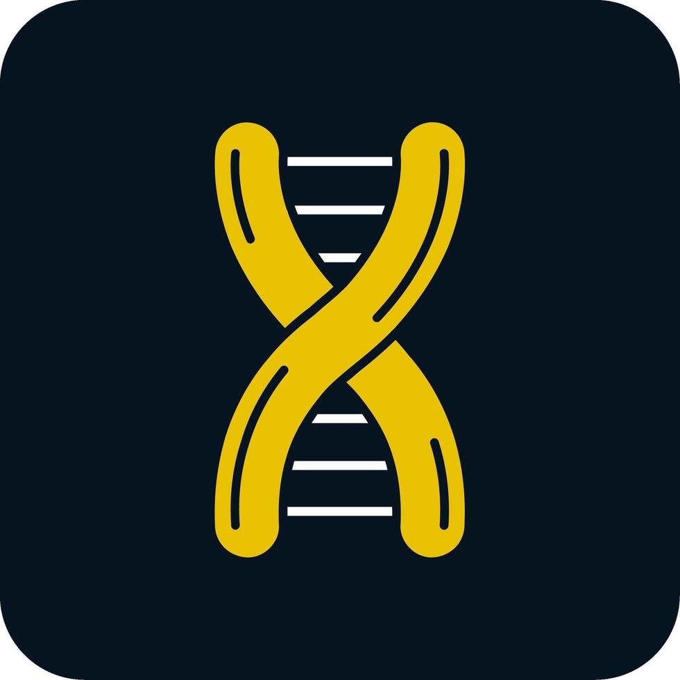 Dna Glyph Two Color Icon vector