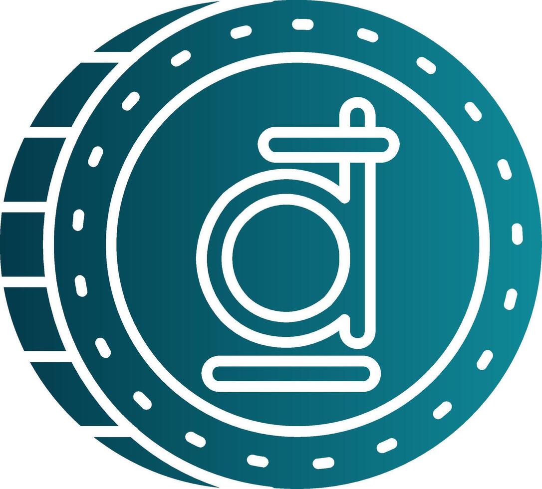 Dong Glyph Gradient Round Corner Icon vector
