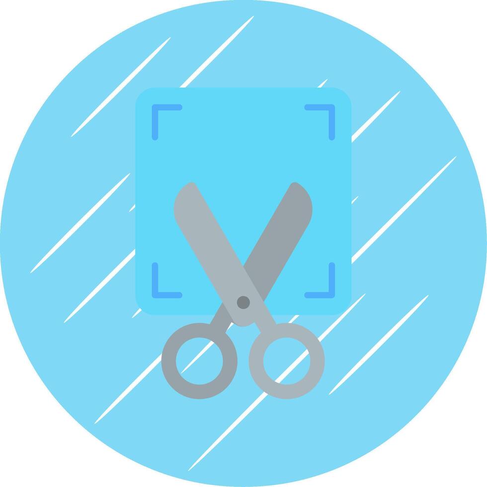 Screenshot Flat Blue Circle Icon vector