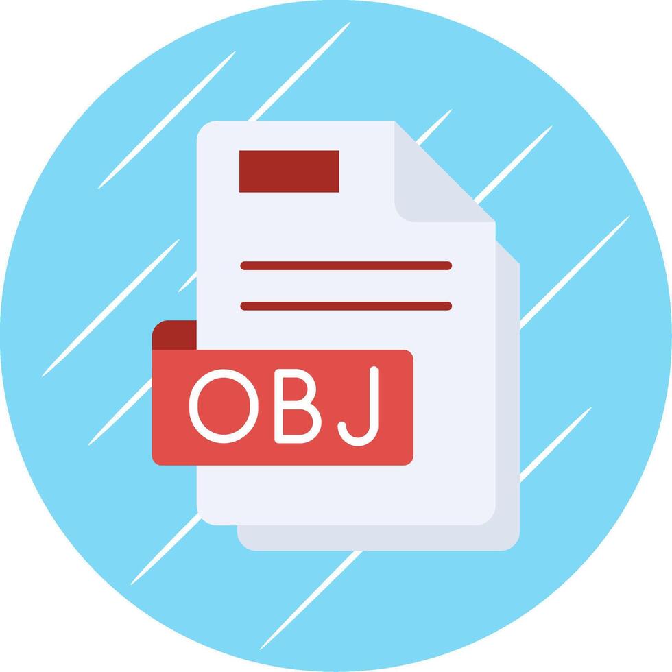 Obj Flat Blue Circle Icon vector