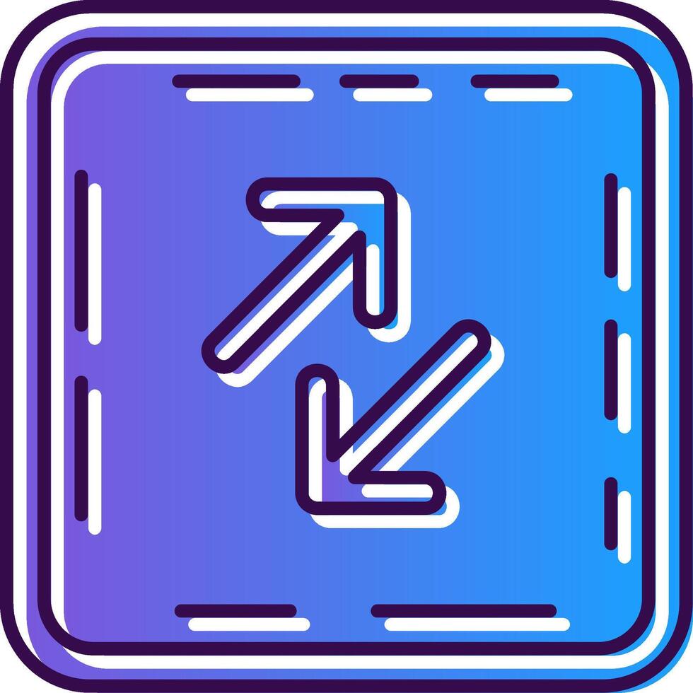 Swap Gradient Filled Icon vector