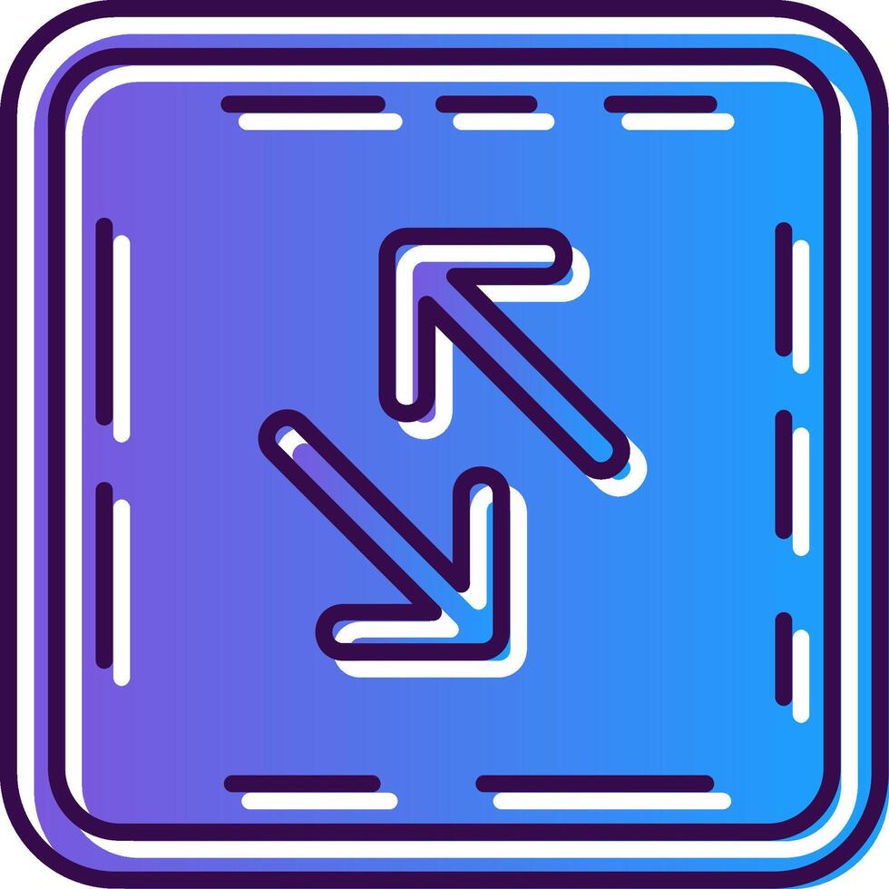 Swap Gradient Filled Icon vector