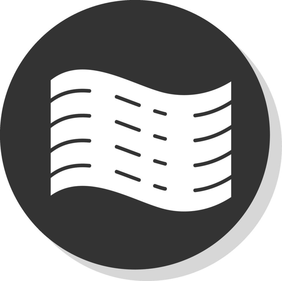 Haze Glyph Grey Circle Icon vector