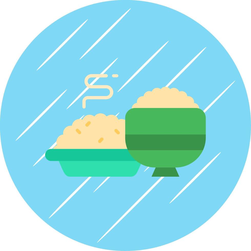 Meal Flat Blue Circle Icon vector