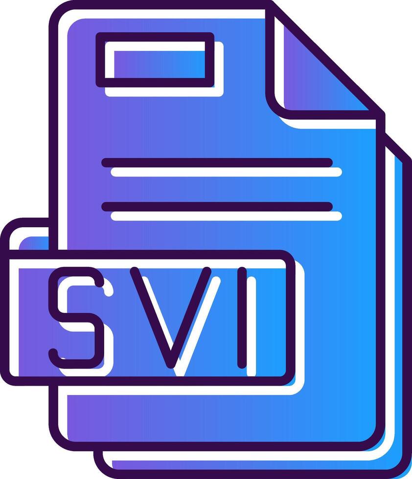 Svi Gradient Filled Icon vector