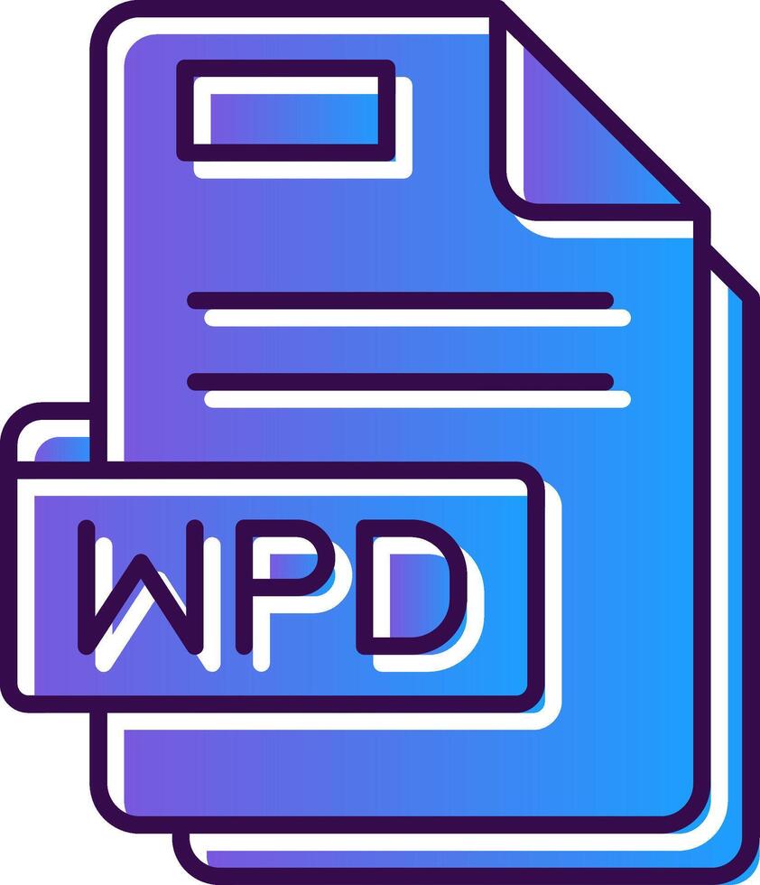 Wpd Gradient Filled Icon vector