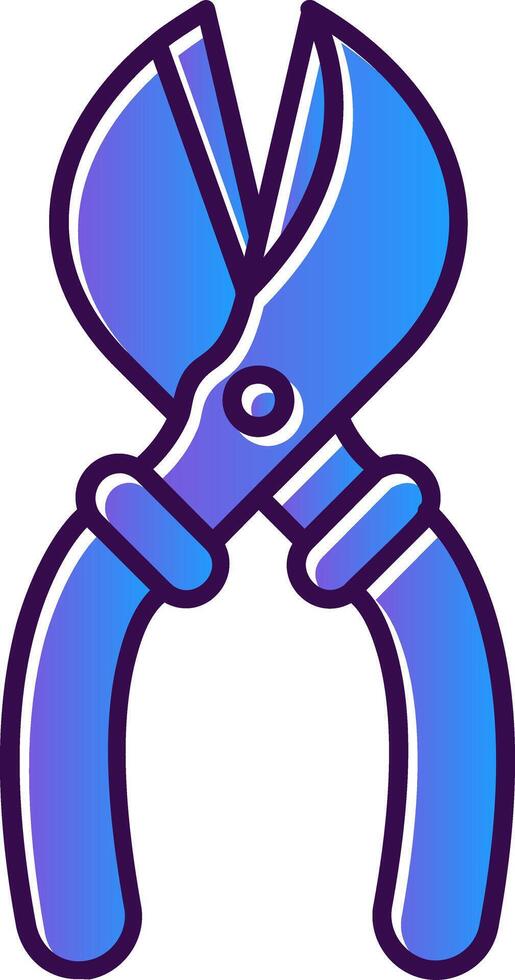 Scissors Gradient Filled Icon vector