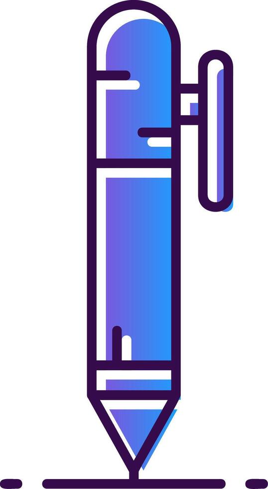 Pen Gradient Filled Icon vector