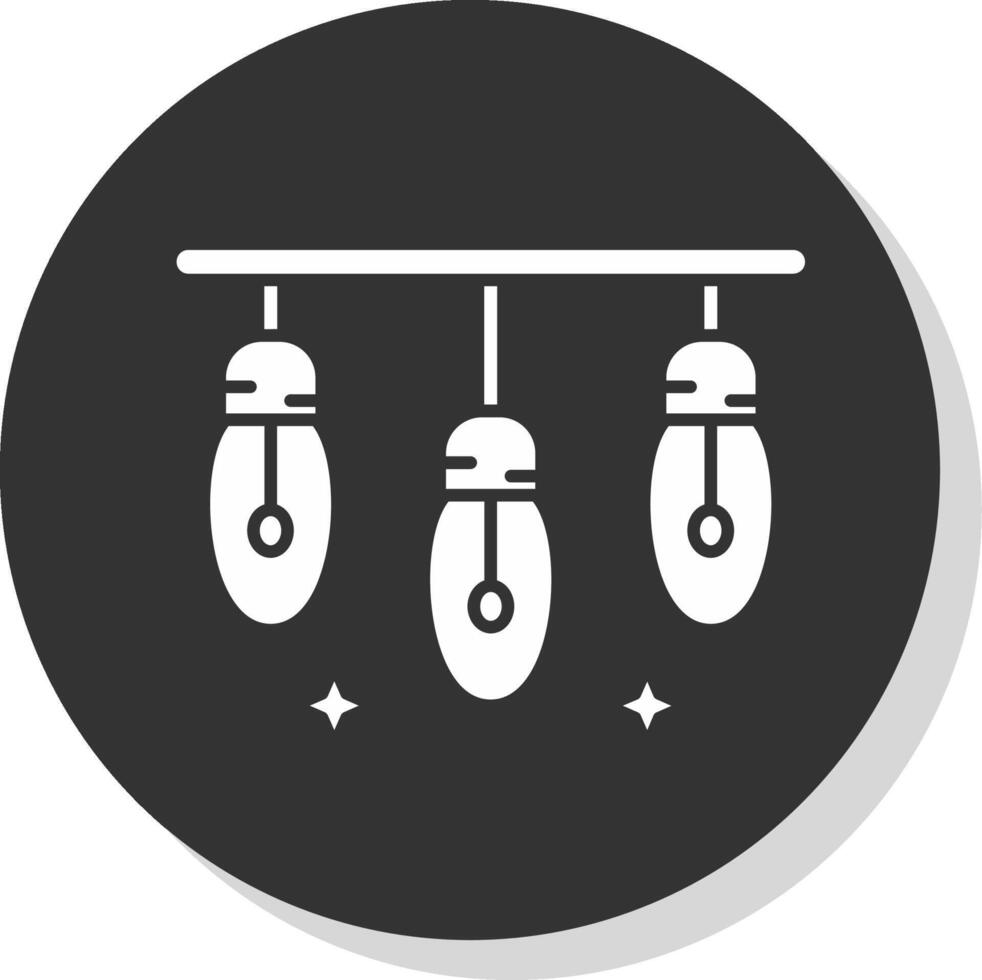 Lights Glyph Grey Circle Icon vector