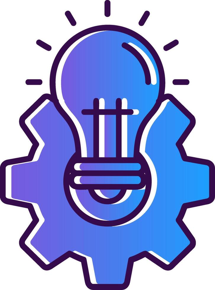 Idea Gradient Filled Icon vector