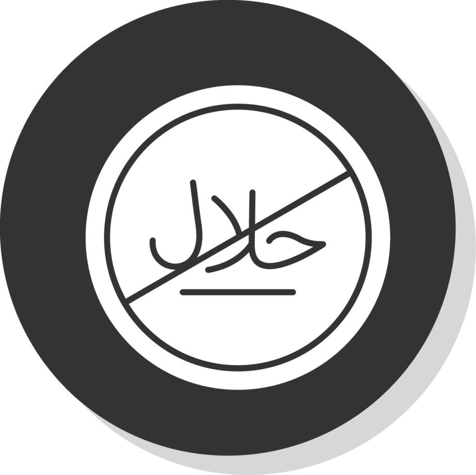 No Glyph Grey Circle Icon vector