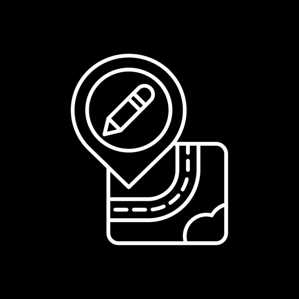 Edit Line Inverted Icon vector