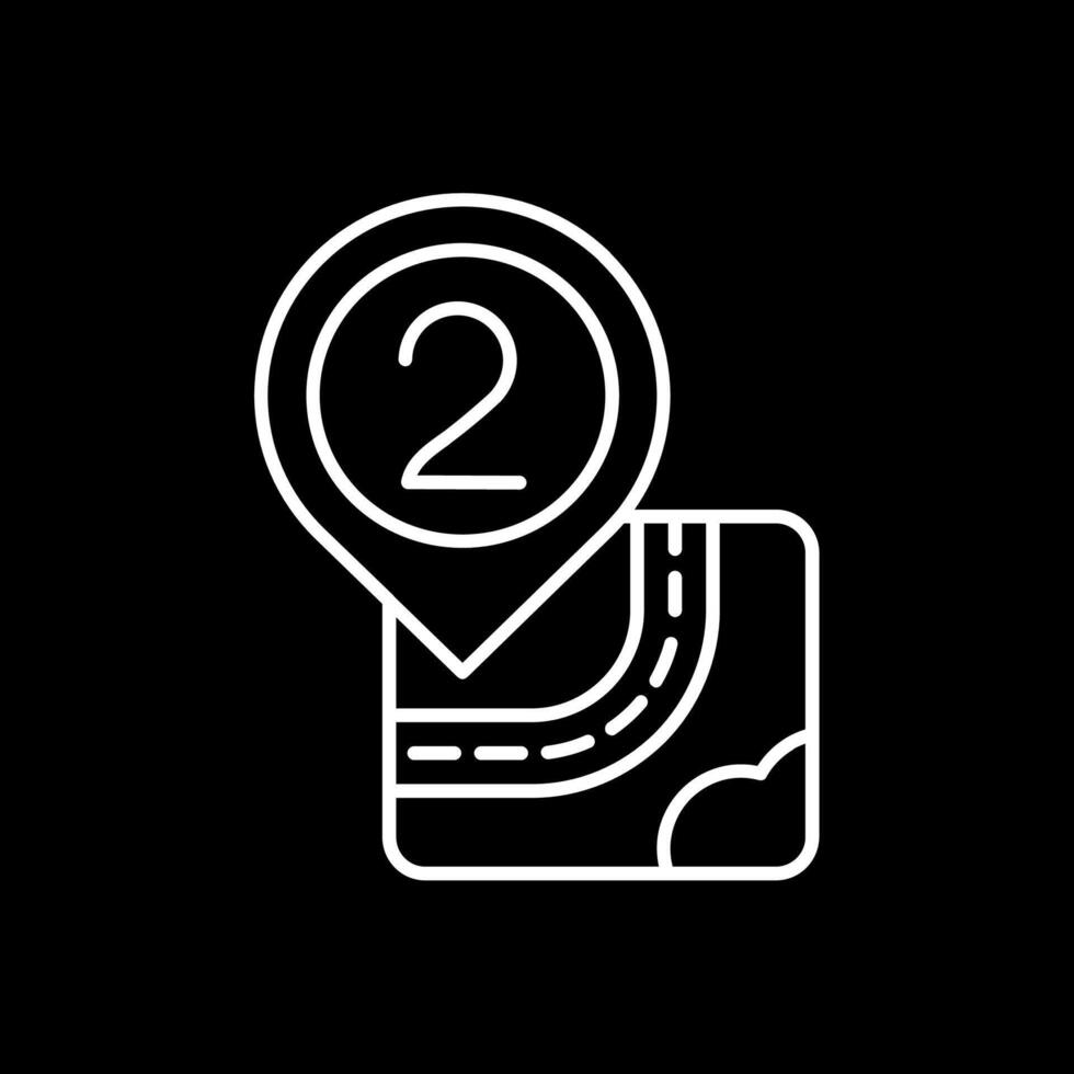 Two Line Inverted Icon vector