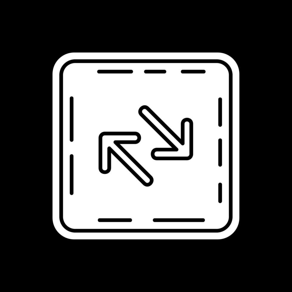 Swap Glyph Inverted Icon vector