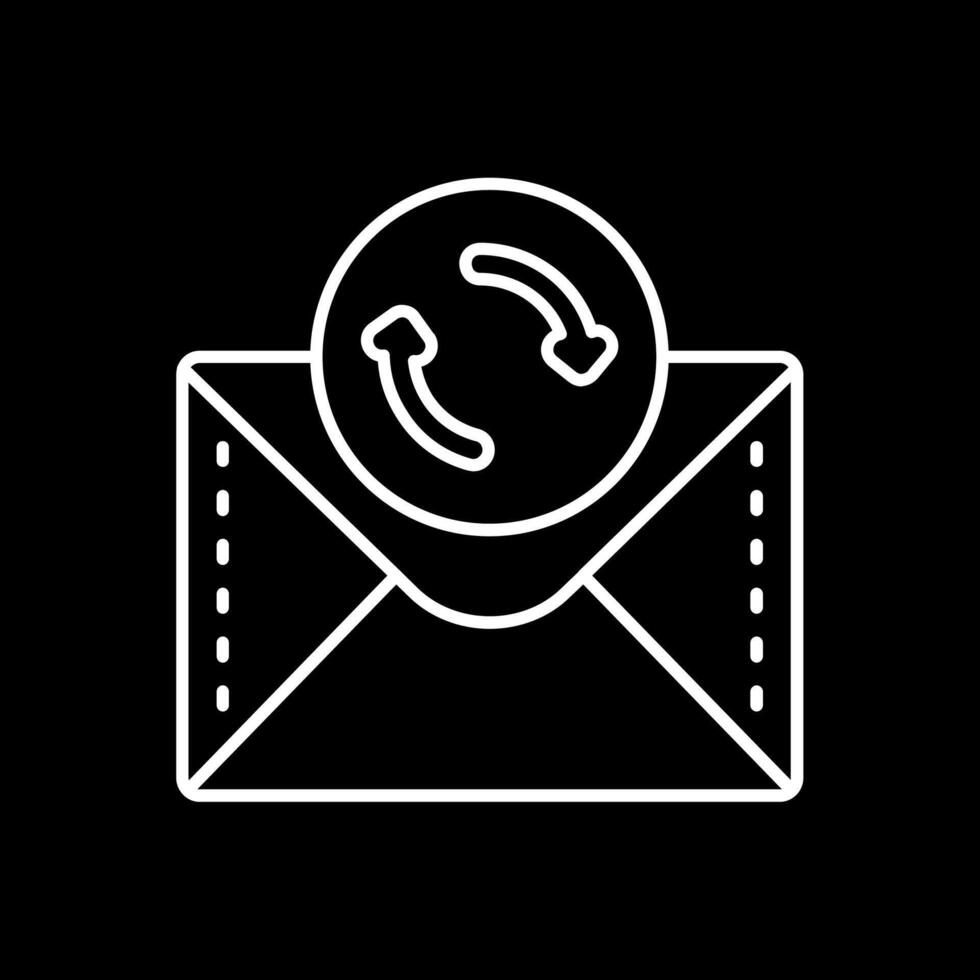Arrow Line Inverted Icon vector
