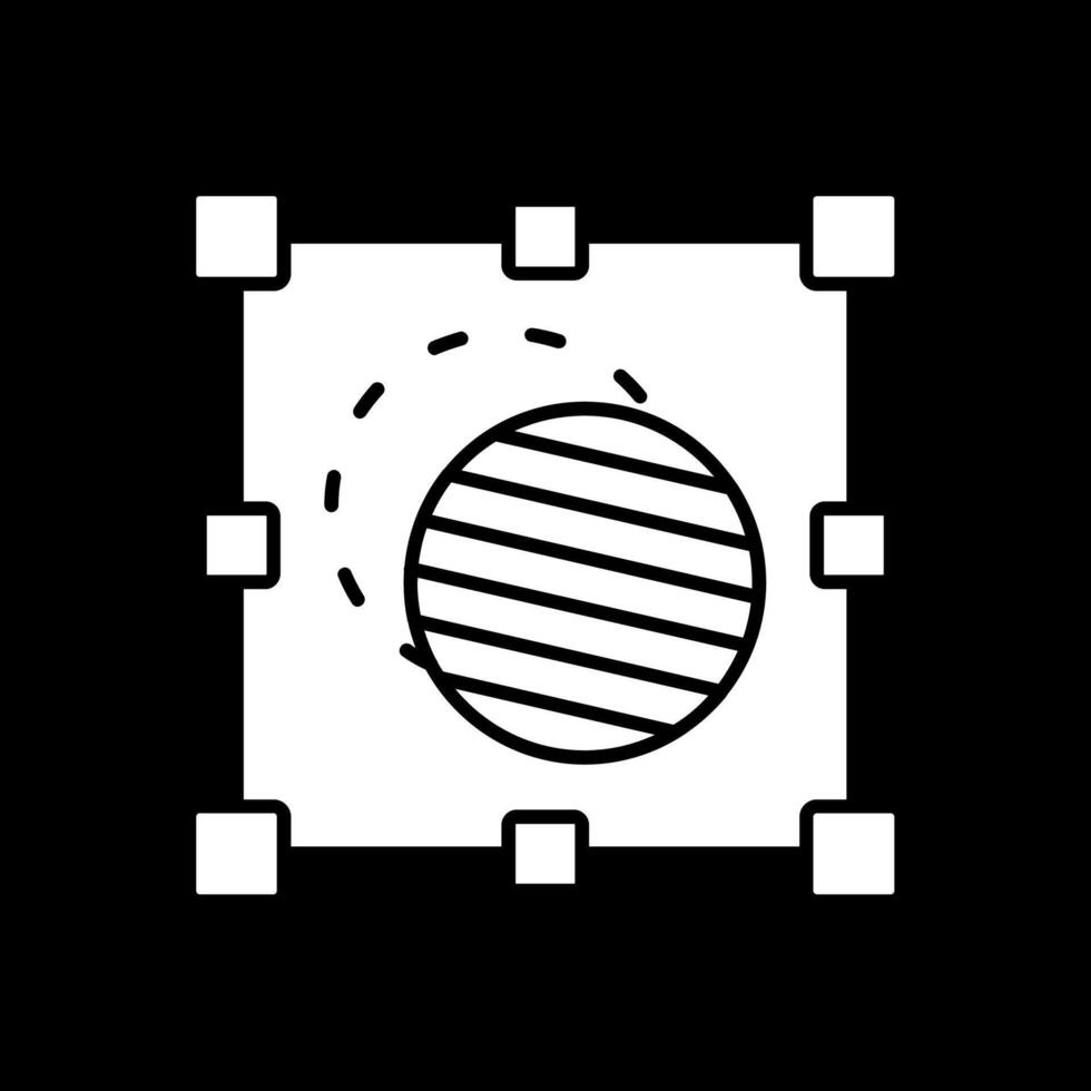 Mask Glyph Inverted Icon vector