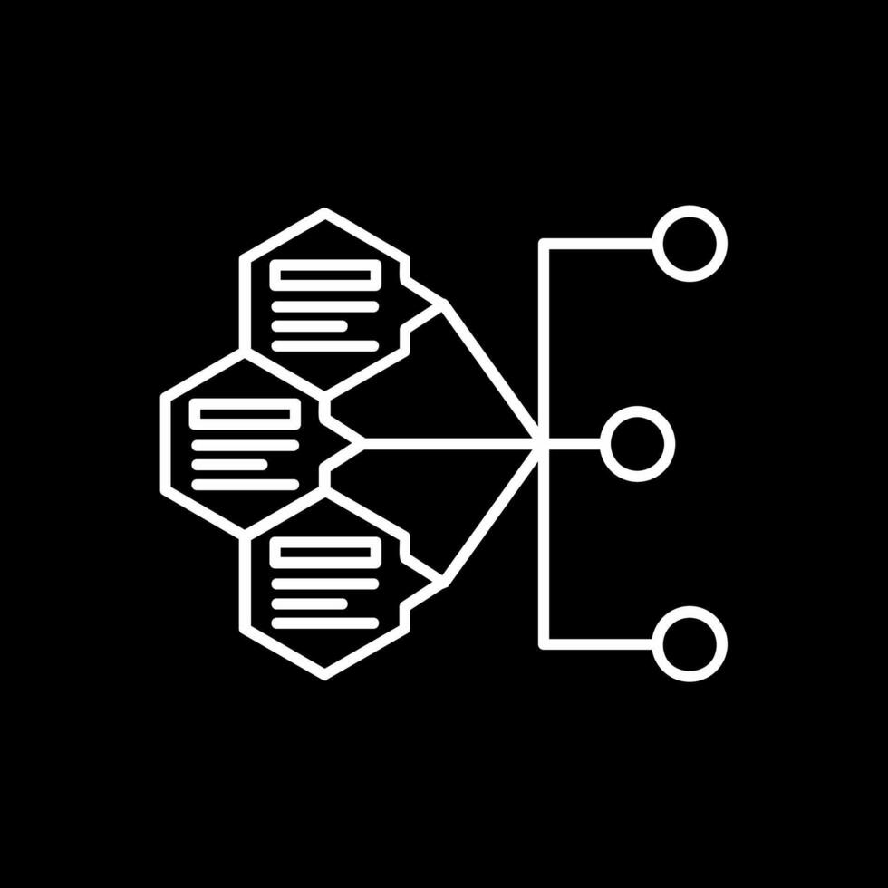 Index Line Inverted Icon vector