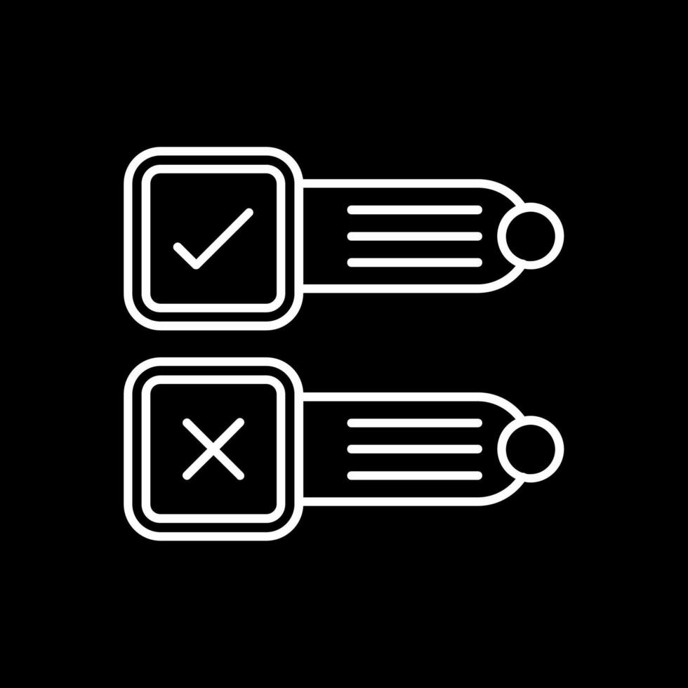 Poll Line Inverted Icon vector