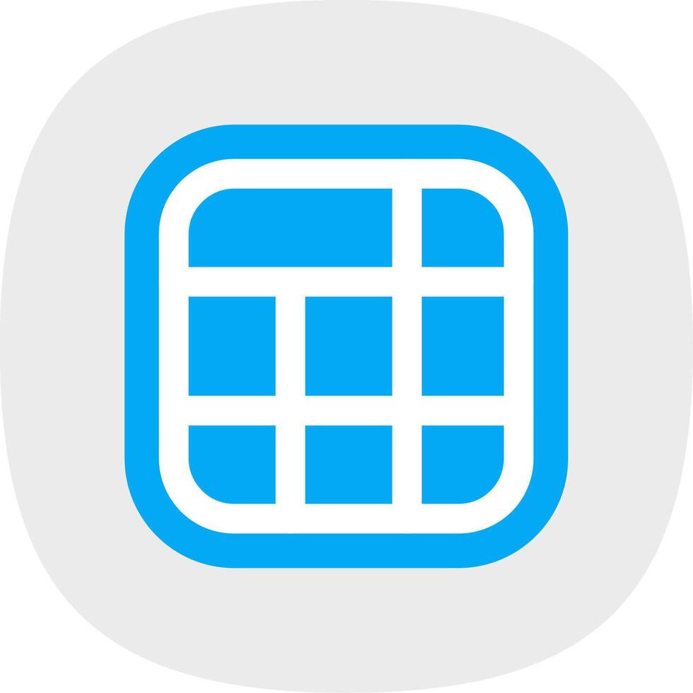 Layout Flat Curve Icon vector