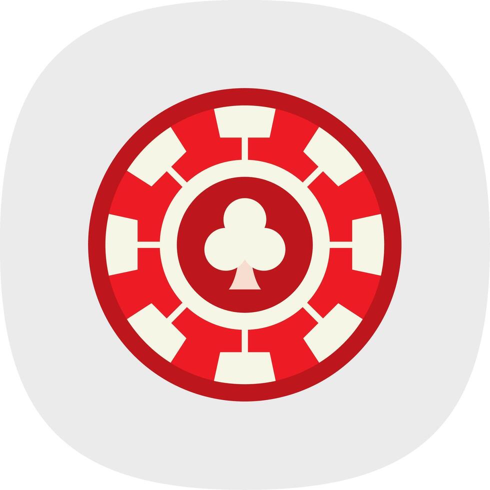 Chip Flat Curve Icon vector