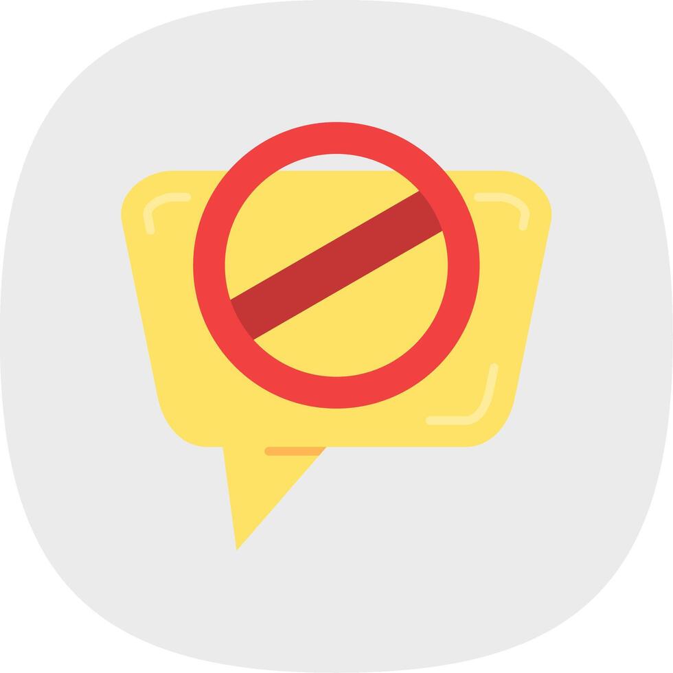 Blocked Flat Curve Icon vector