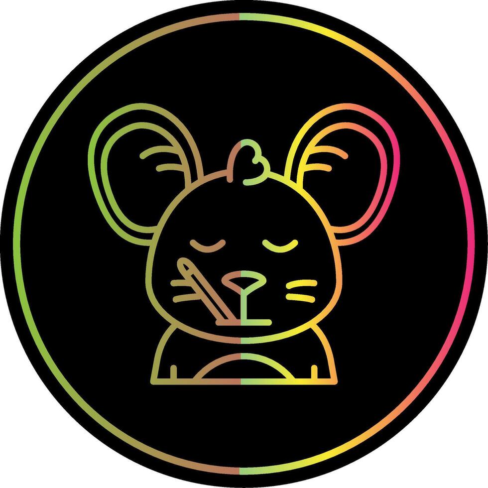 Sick Line Gradient Due Color Icon vector