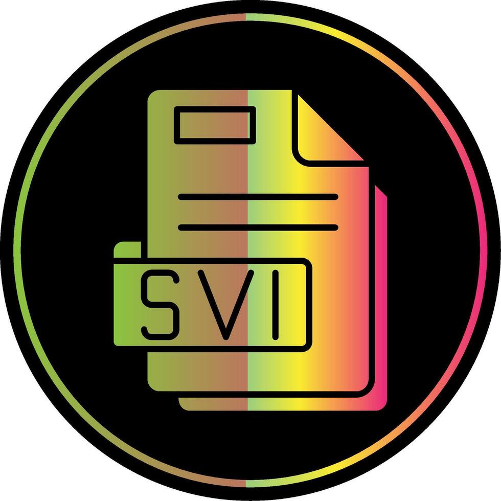 svi glifo debido color icono vector