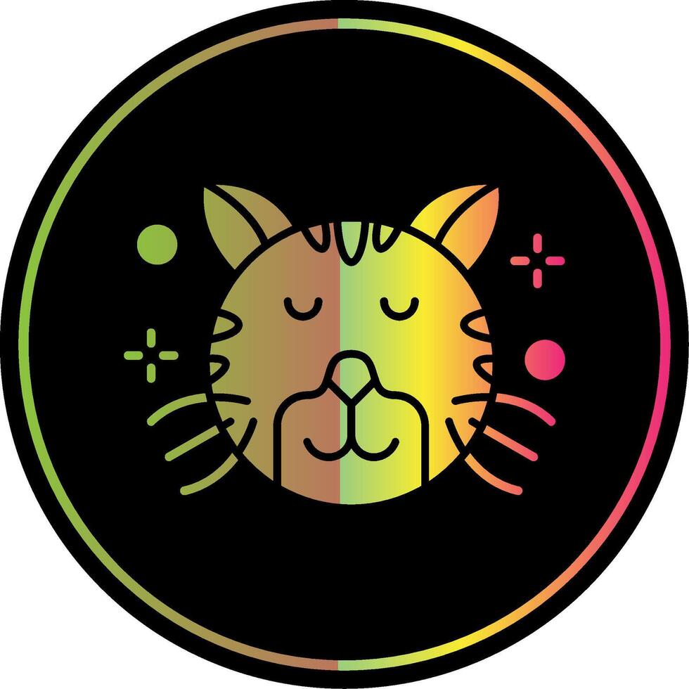 Relieved Glyph Due Color Icon vector