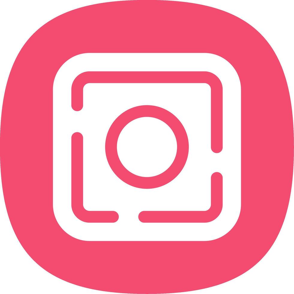 Dot Glyph Curve Icon vector