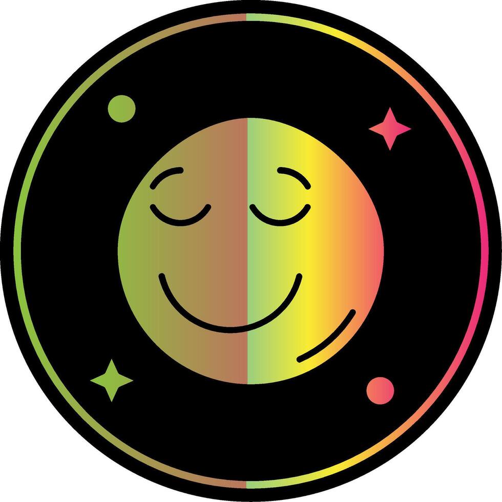 Relieved Glyph Due Color Icon vector