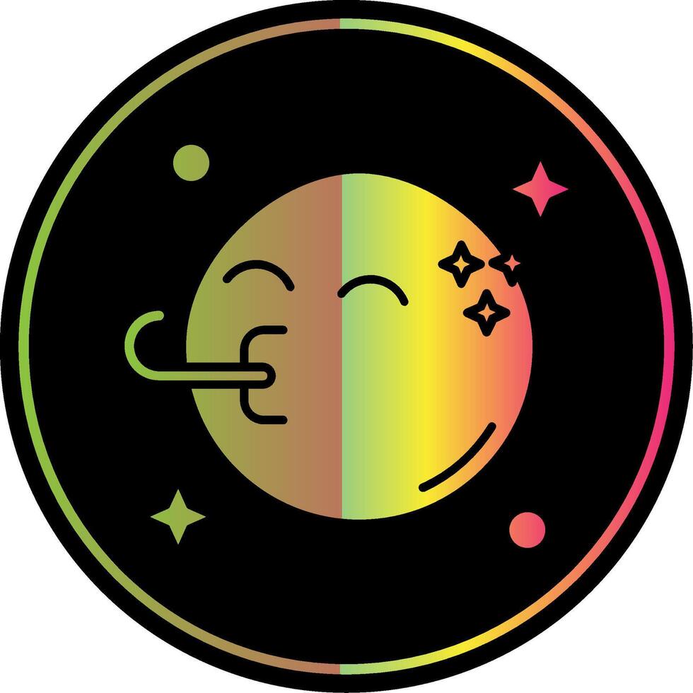 Congratulation Glyph Due Color Icon vector