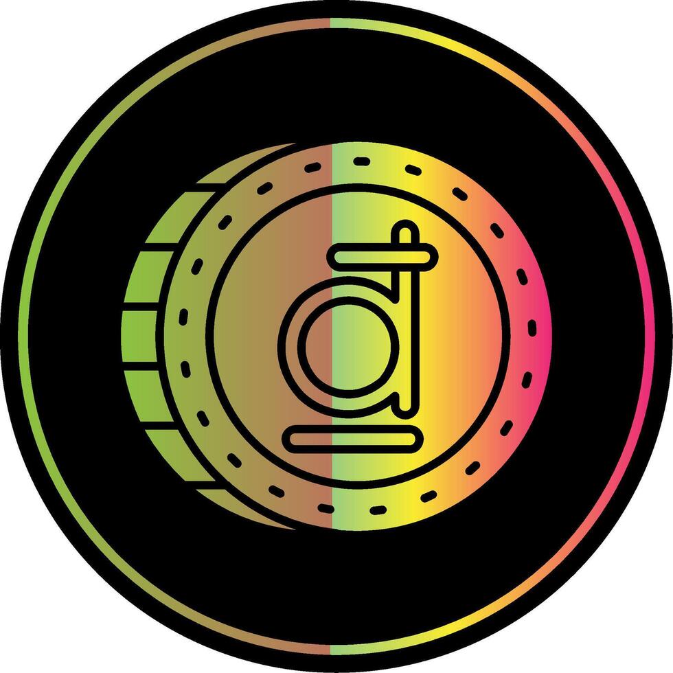 Dong Glyph Due Color Icon vector