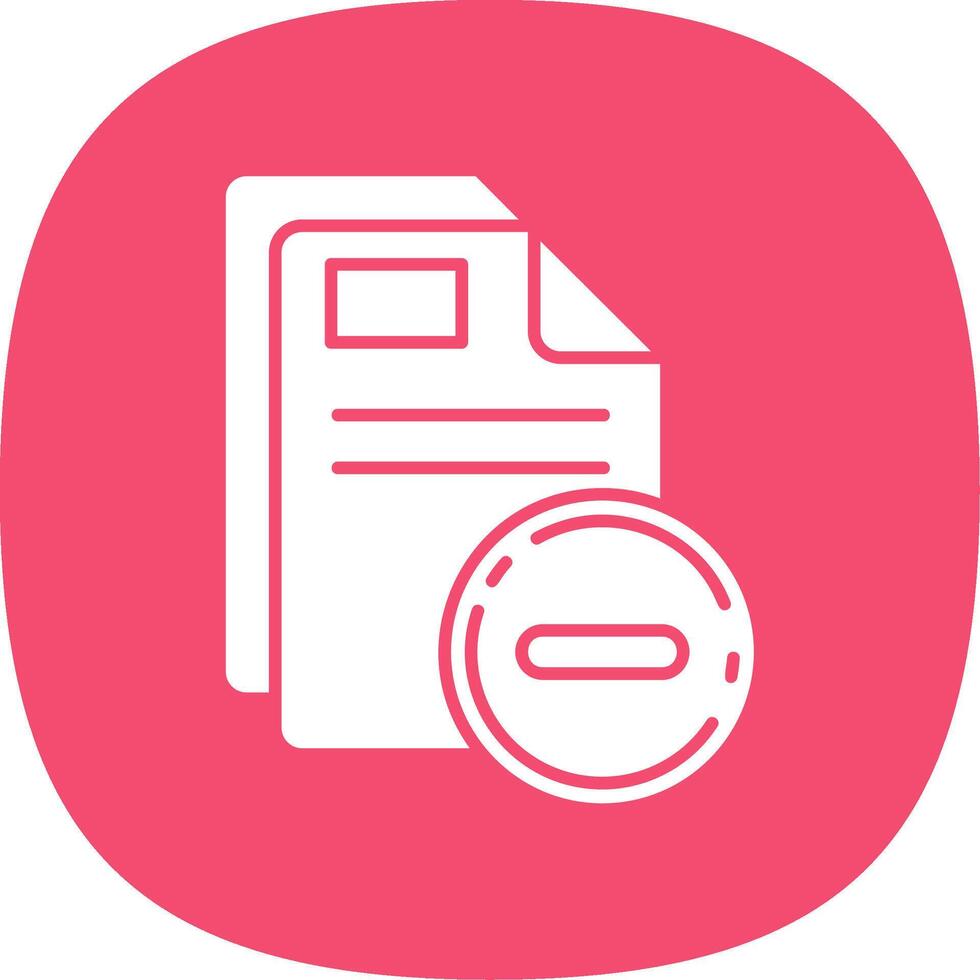 Close Glyph Curve Icon vector