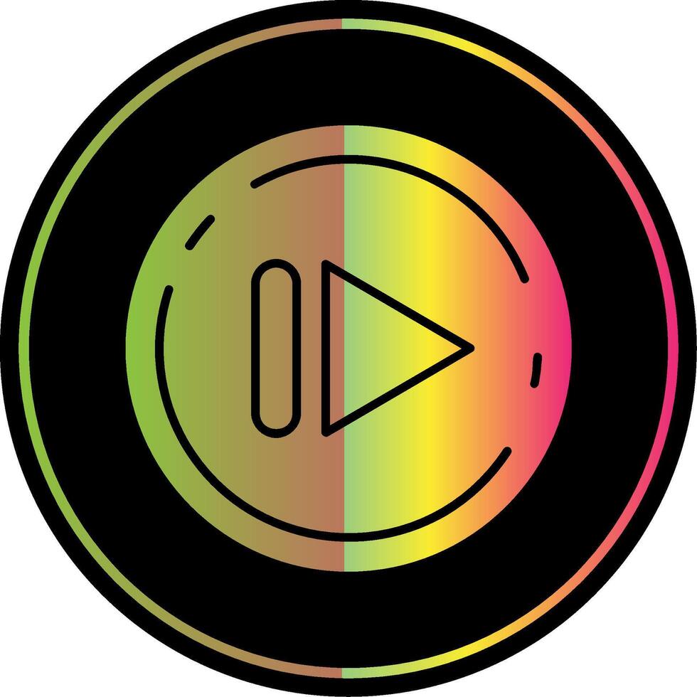 Next Glyph Due Color Icon vector