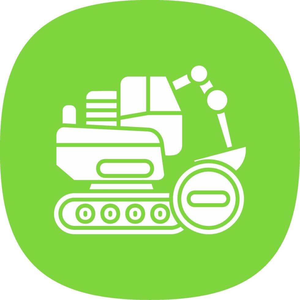 Construction Glyph Curve Icon vector
