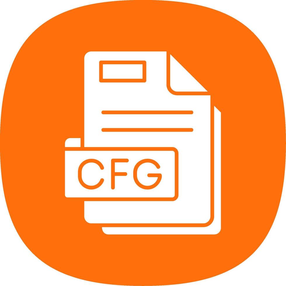 Cfg Glyph Curve Icon vector