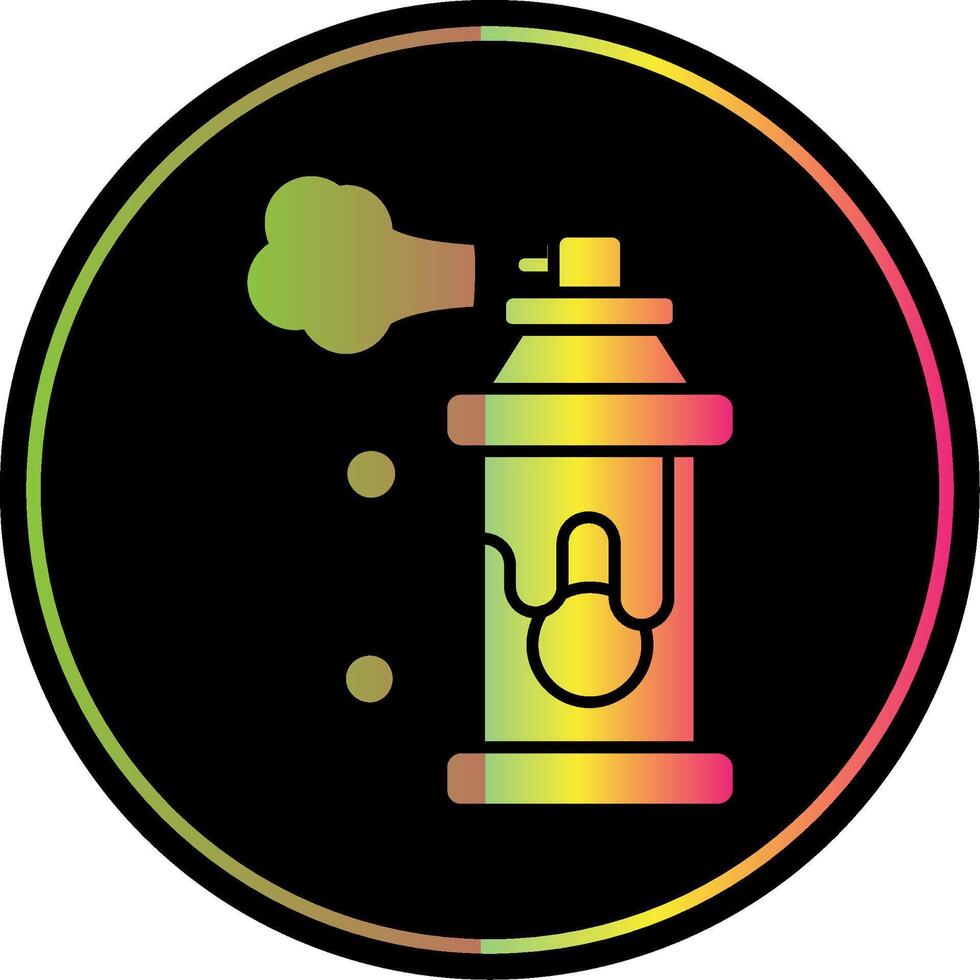 Spray Glyph Due Color Icon vector