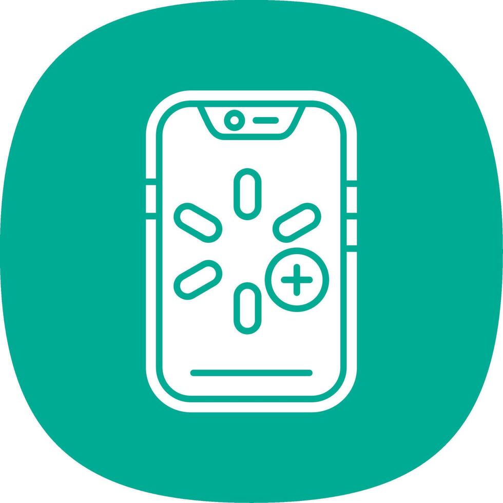 More Glyph Curve Icon vector