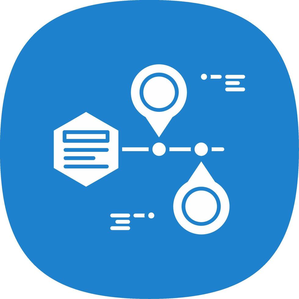 Placeholder Glyph Curve Icon vector