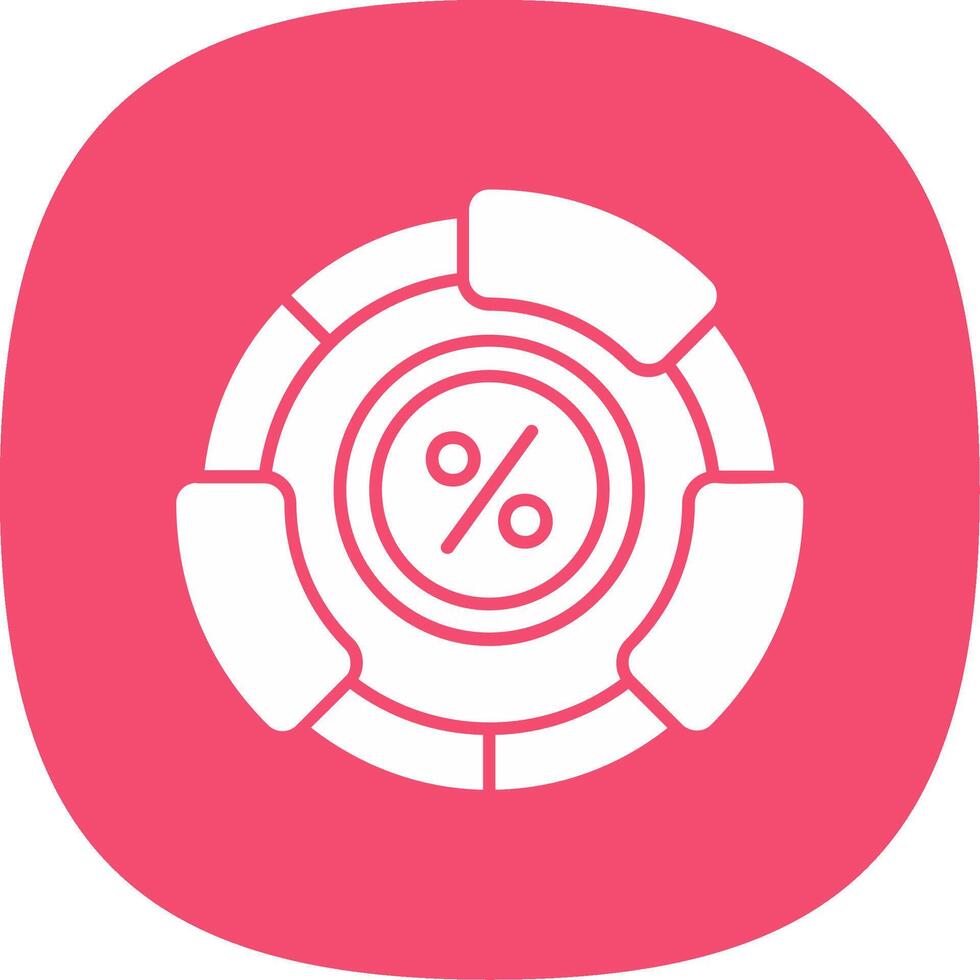 Ratio Glyph Curve Icon vector